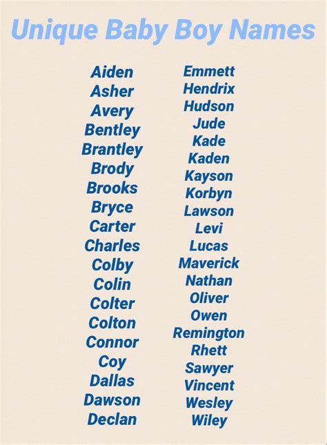 odd boys names